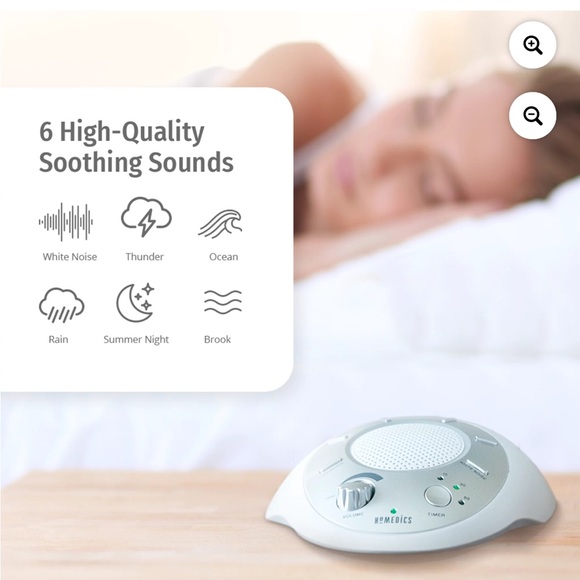 Homedics Sound Spa White Noise Machine 6 Relaxing Nature Sounds Therapy Nursery - Picture 6 of 6